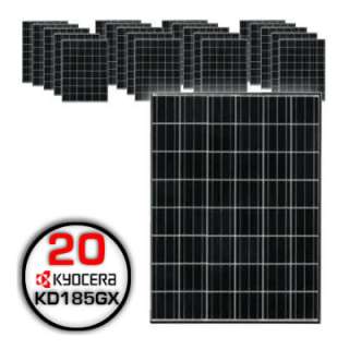 20x 185W Kyocera Solar Panels KD185GX LFBS Photovoltaic  