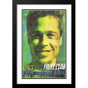 Fight Club 20x26 Framed and Double Matted Movie Poster   Style Q 
