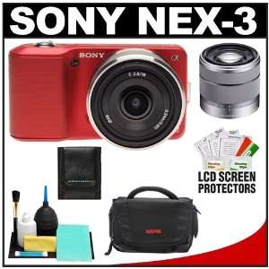 Sony Alpha NEX 3 Digital Camera Body & E 16mm f/2.8 Lens & 18 55mm f 