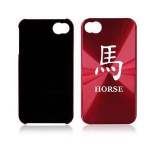  iPhone 4 4S 4G Rose Red A790 Aluminum Hard Back Case Cover Chinese 