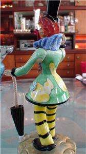 Murano Art Glass Rare Barbini Clown Figure Figurine MINT  