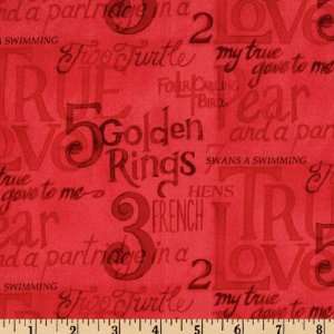   Tonal Songlines Red Fabric By The Yard Arts, Crafts & Sewing