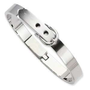    Chisel Stainless Steel Fancy Belt Hinged Bracelet Chisel Jewelry