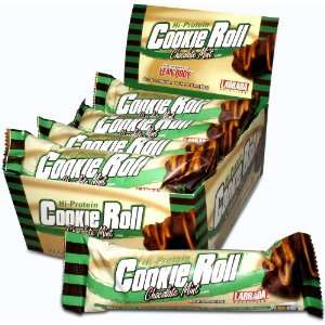 Labrada Nutrition Cookie Roll Bar, Chocolate Mint, 12 Count  