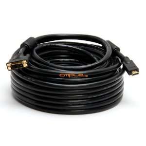  HDMI to DVI Cable Rated CL2 Gold Plated 75ft Electronics