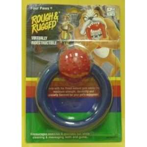  Four Paws Rough & Rugged Ring with Pimple Ball   6 Pet 