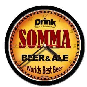  SOMMA beer and ale cerveza wall clock 