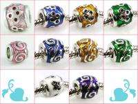Wholesale Lot 10pcs Symbol Silver Charms Beads Fit European Style 