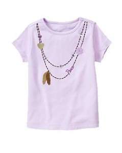 Gymboree COWGIRLS AT HEART Lilac Peace Top Sslv 6 7 NWT  
