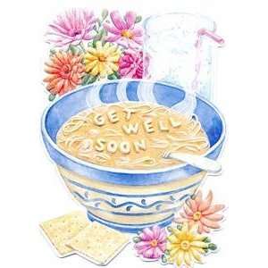  Get Well Greeting Card   Soup