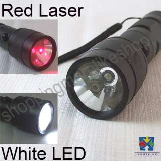   flashlight laser pointer torch w hand strap switch type press on press