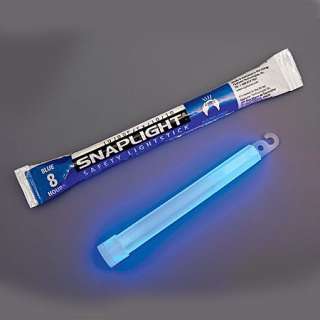 Pack 6 Cyalume Snaplight Lightstick 8 HR BLUE  