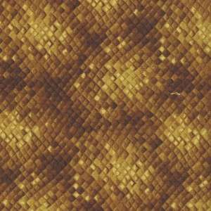 WILD SIDE GOLD SNAKESKIN PRINT~ Cotton Quilt Fabric  