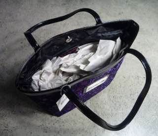 NWT Betsey Johnson Betseyville Purple Lace Cheetah Handbag Tote $78 