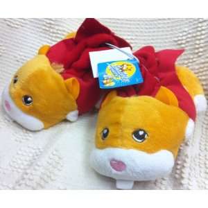  Zhuzhu Pets Orange Red Plush Soft Comfy Kids Size 7 8 Slippers Shoes 