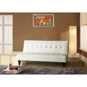 Modern Style Adjustable Sleeper Sofa Bed With Tucked Stitching In 
