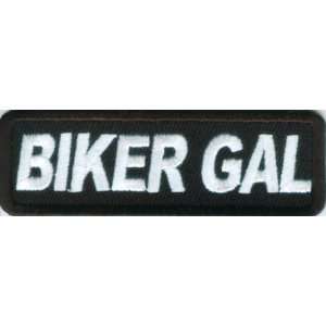  Gal Patch, 3x1 inch, small embroidered biker patch, iron on or sew 