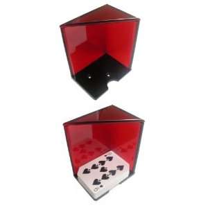  Best Quality 6 Deck Discard Holder (Red) with Top 