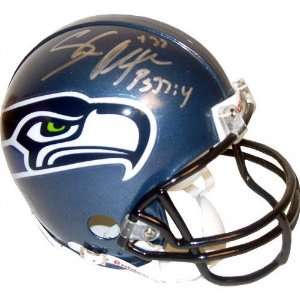 Shaun Alexander Seattle Seahawks Autographed Mini Helmet 