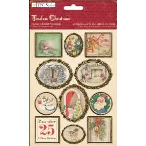  Timeless Christmas Framed Dome Stickers 