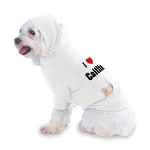  I Love/Heart Caitlin Hooded T Shirt for Dog or Cat LARGE 