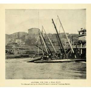  1910 Print Snag Boat Macomb Buck Elk Vicksburg Harbor 