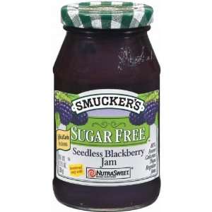 Smuckers Jam Blackberry Seedless Sugar Free with Nutrasweet   12 Pack