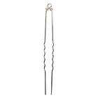 Metal Hair Pin / Stick Silver Plated (12) 25011