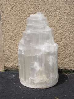 Natural Selenite Stone Iceberg Skyscraper Lamp 9  