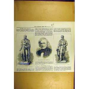   1877 Statue Glasgow Campbell Livingstone Smirke Print