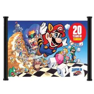  Super Mario Bros. 3 Game Fabric Wall Scroll Poster (23 x 