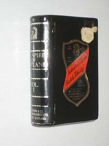 VTG RUTHERFORDS Scotch Whisky miniature bottle BOOK  