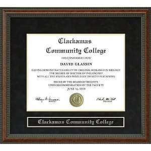  Clackamas Community College Diploma Frame Sports 