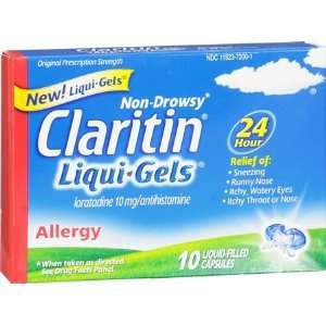  Claritin Liqui Gels   10 Liquid Caps (Exp.Date1/2012 