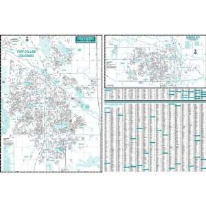  Universal Map 762538112 Fort Collins & Greeley CO Wall Map 