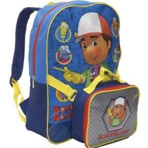  Handy Manny Backpack w/ Zippered Lunch Bag Toys & Games