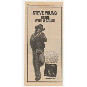  1976 Steve Young Renegade Picker Album Promo Print Ad (Music 