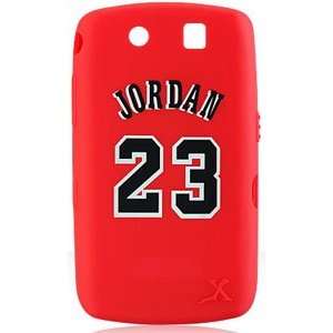 Red Jordan #23 Silicone Rubber Gel Skin Case For Blackberry Storm 9530