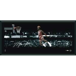  Michael Jordan Autographed 1988 Slam Dunk Contest Framed 