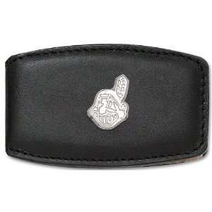 Cleveland Indians Silver Leather Money Clip  Sports 