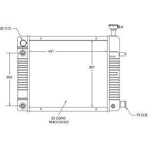  Radiator 1988 82 Skyhawk Automotive