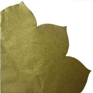  Rice Paper Napkins  Solid Gold Tulip Cut Rice Paper 