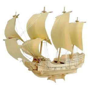  Child Tall Ship Schooner Model Wood Construction Kit Toys & Games