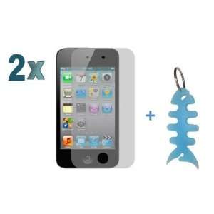   Plus Light Blue Fishbone Style Keychain for Apple iPod Touch 4 (4th