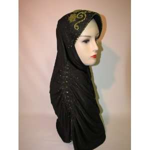  Formal Design Hijab Headscarf   Slip On 1 Pc Green 