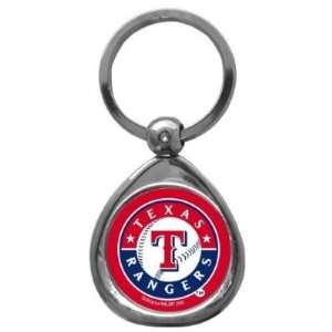  Set of 2 Texas Rangers High Polish Chrome Key Tag   MLB 