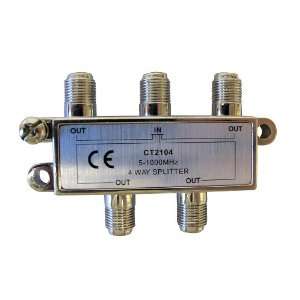    Allen Tel CT2104 Coaxial 1 GHz 4 Way Splitter