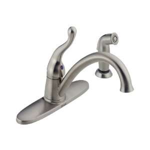 com Delta Talbott 419 SS DST Single Handle Kitchen Faucet with Spray 