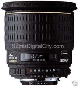 SIGMA 28mm f/1.8 ASPHERICAL MACRO Lens for Canon 440101 0085126440275 