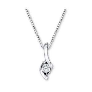  Sirena Diamond Solitaire Pendant 1/8ct Jewelry